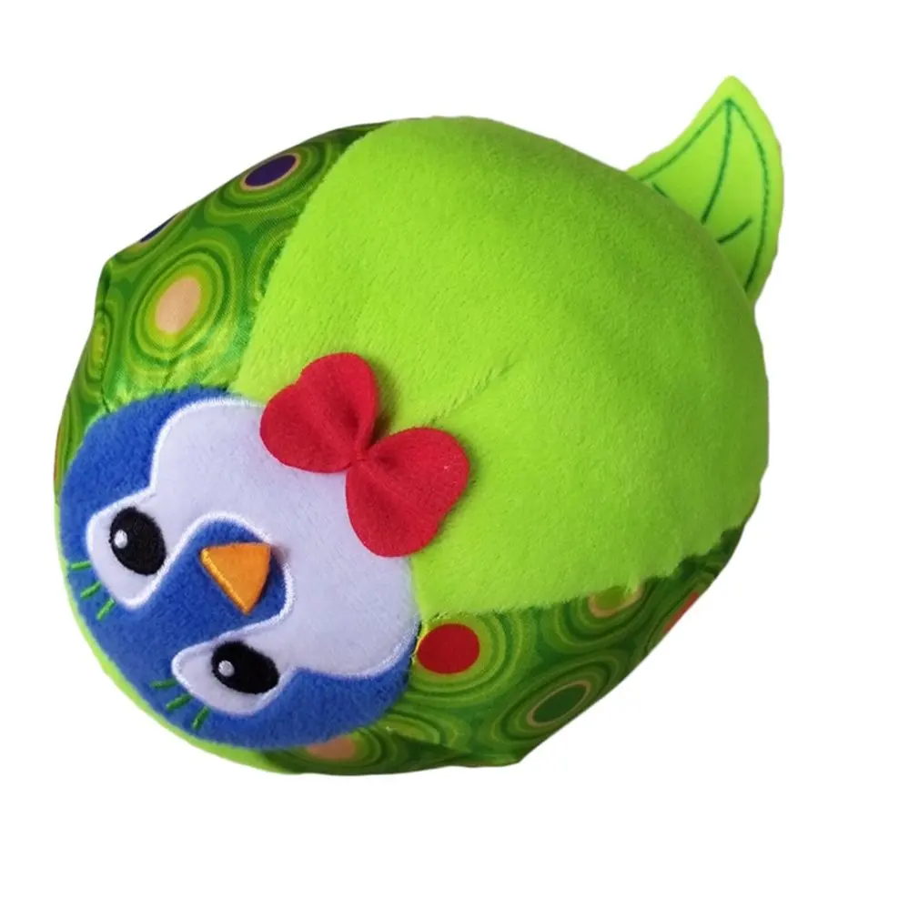 

Plush Toy Early Education Puzzle Cute Cartoon Shape Plush Toy Pull Vibrating Hand Catch Ball 0-3 Years Old Infant Toy