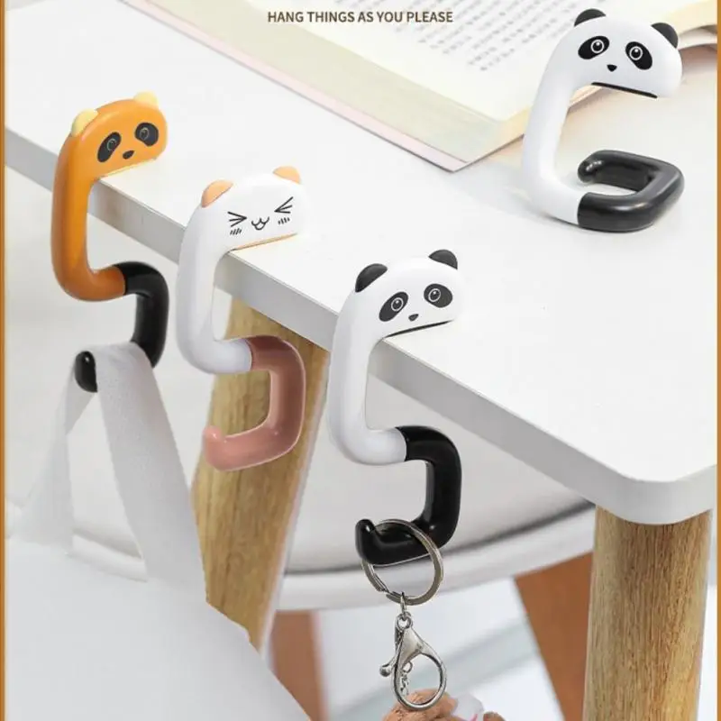 

Мультяшный крючок держатель для сумки для стола, портативный брелок для ключей, настольный крючок, настольный крючок, складной крючок для к...