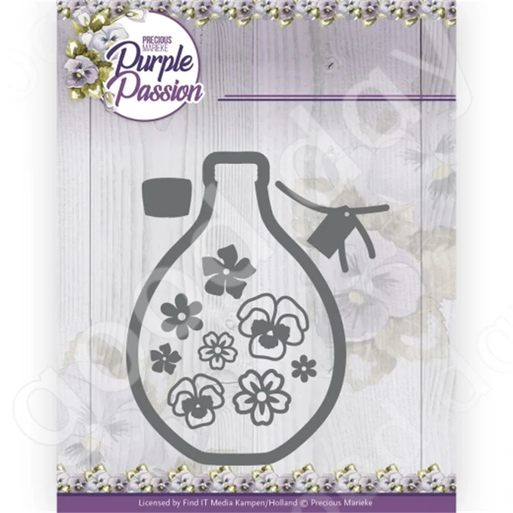 

Vase with Pansies Metal Cutting Dies Scrapbook Diary Decoration Embossing Template Diy Greeting Card Handmade Hot Sale 2022 New