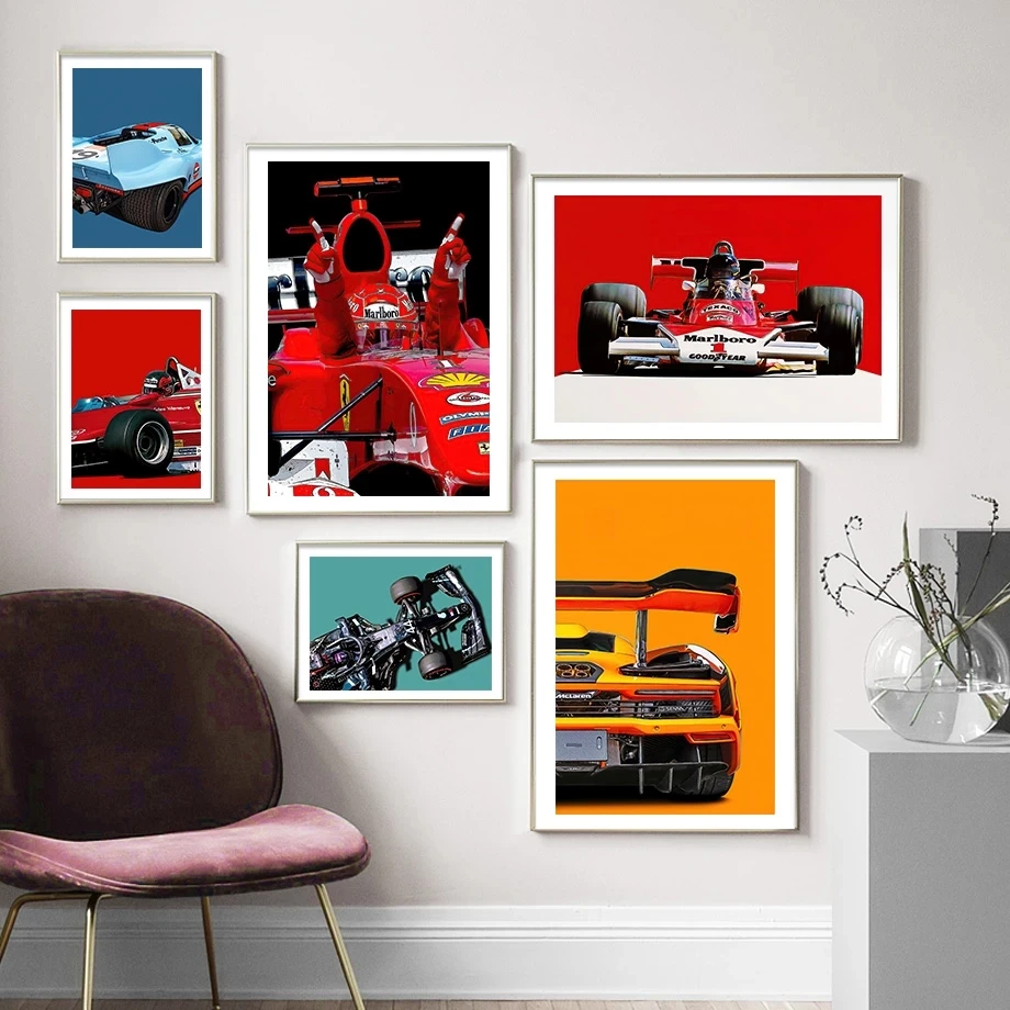

Formula 1 Redbull Racing Car Rider Helmet Wall Art Canvas Painting Nordic Posters And Prints Wall Pictures For Living Room Decor