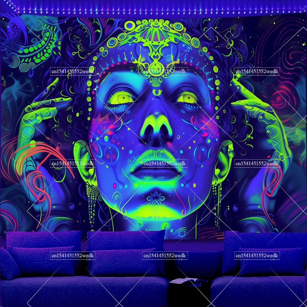 

Гобелен FFO Черный свет, Будда, полиэстер