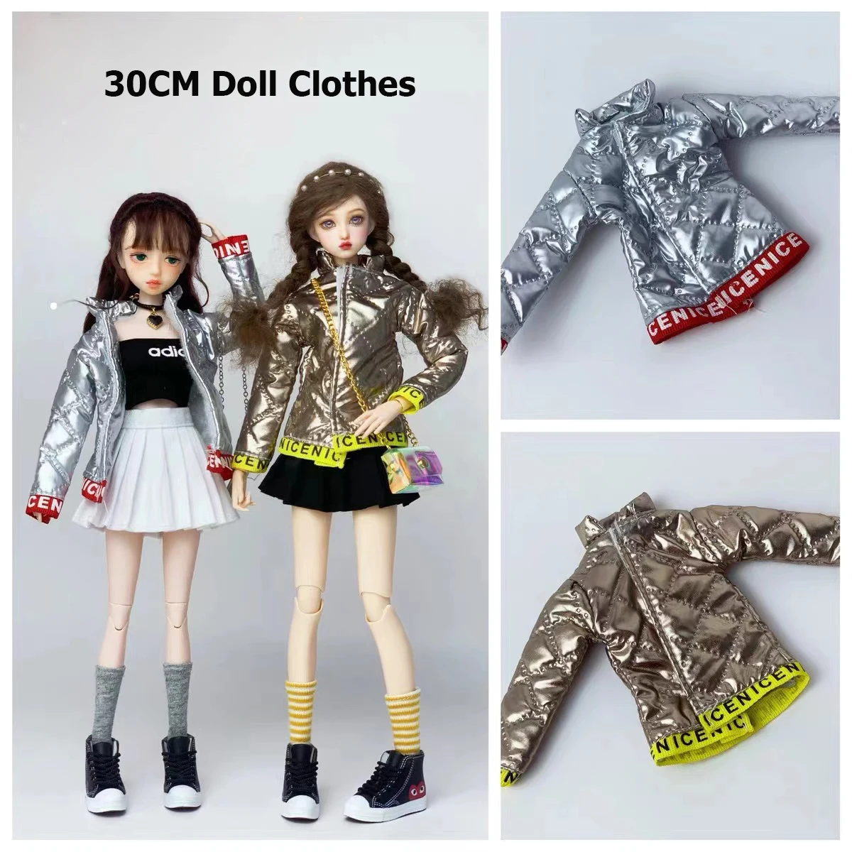 

30CM BJD Doll Fashion Clothes For Barbie Blythe Dolls Accessories 1/6 Doll Coat DIY Dress Up Toys Children Gift