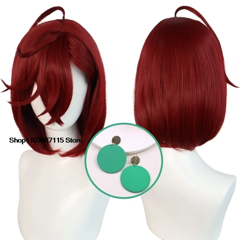 Momo Ayase Cosplay Wig Anime Dandadan Brown Short Hair Heat-resistant Fiber Hair+Wig Cap Halloween Party Girls Women