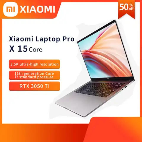 Игровой Компьютер Xiaomi Mi Laptop Pro X 15, 15,6 дюйма, 3,5 K, OLED, Super Retina, 10000 ГБ, ТБ, RTX 3050Ti, нетбуки с Windows