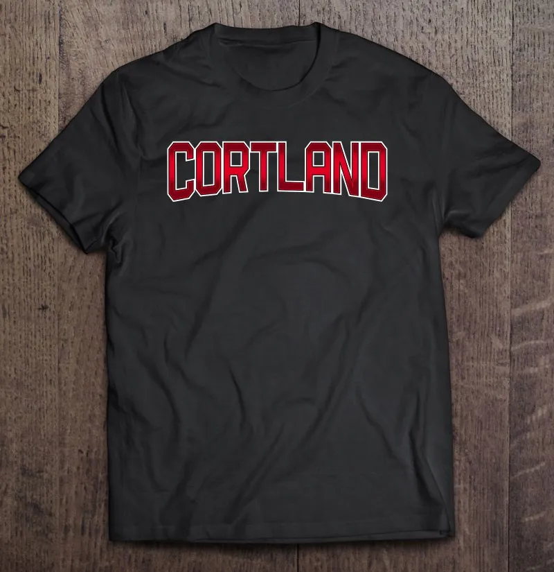 

Cortland New York Sports Varsity Style Ny Town 2 T-Shirt Kawaii Cotton Kawaii Streetwear Men'S T-Shirts Oversized T Shirt Boys