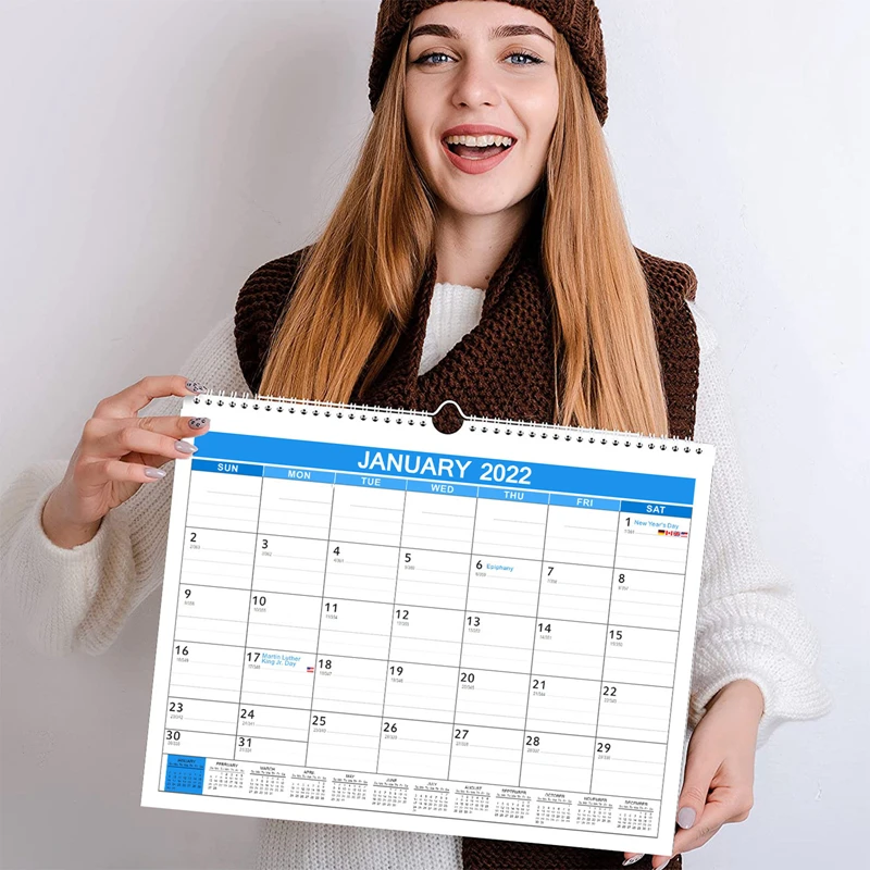 

Wall Calendar Monthly Calendar Planner from January to December 2022 Agenda Wall Planner Schedule Daily Organizer