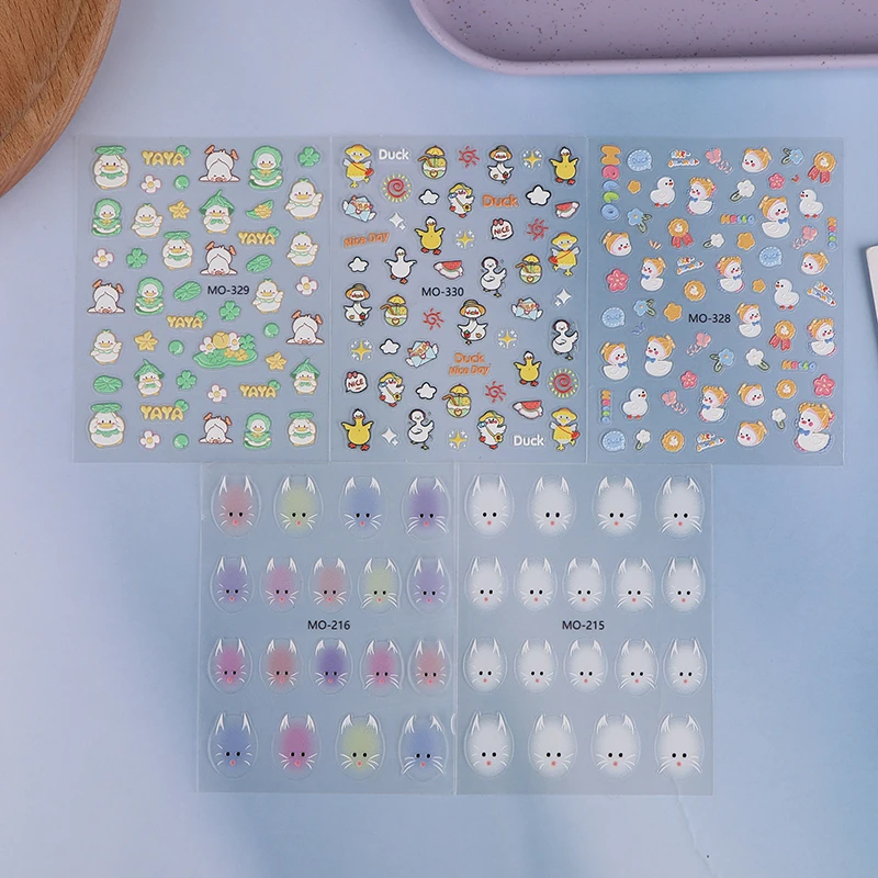 Милый дизайн утки милые 5D мягкие рельефные рельефы с тиснением самоклеящиеся