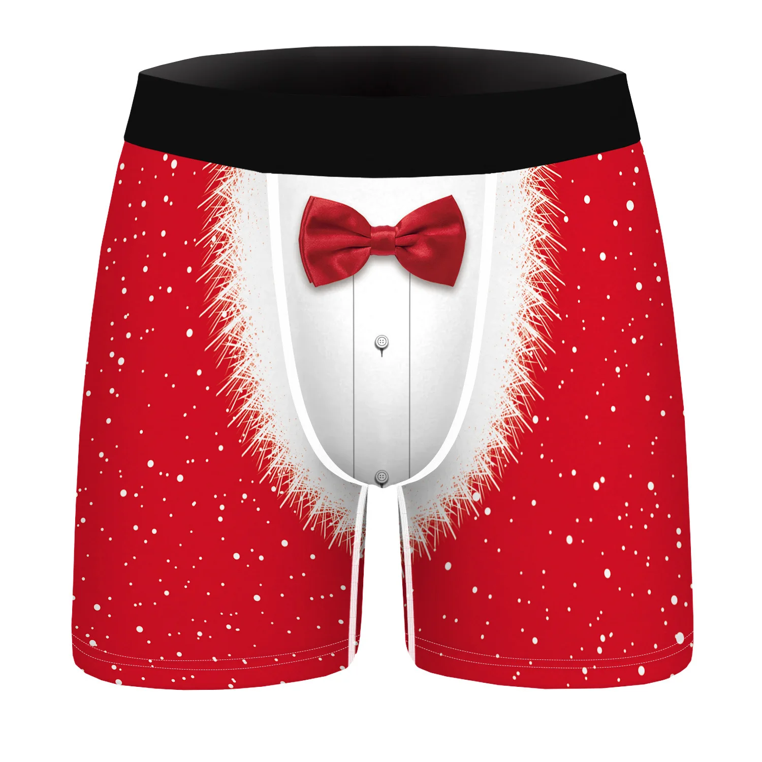 

Men Underwear Wholesale Green Hair Monster Christmas Printing Breathable Men's Underwear Daily Wear Comfortable Elastic Boxer