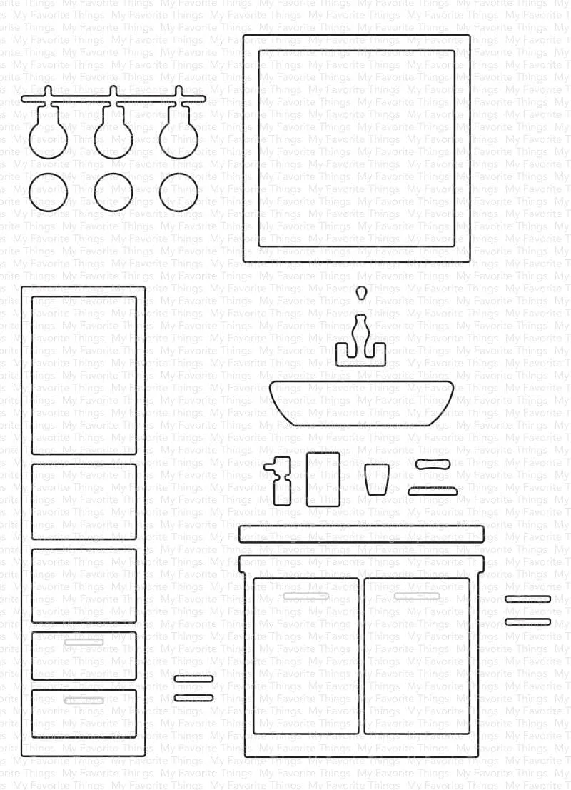 

Базовые металлические Вырубные штампы для ванной комнаты, декоративный трафарет с тиснением, шаблон «сделай сам», поздравительная открытк...