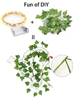 Гирлянда из искусственных листьев #5