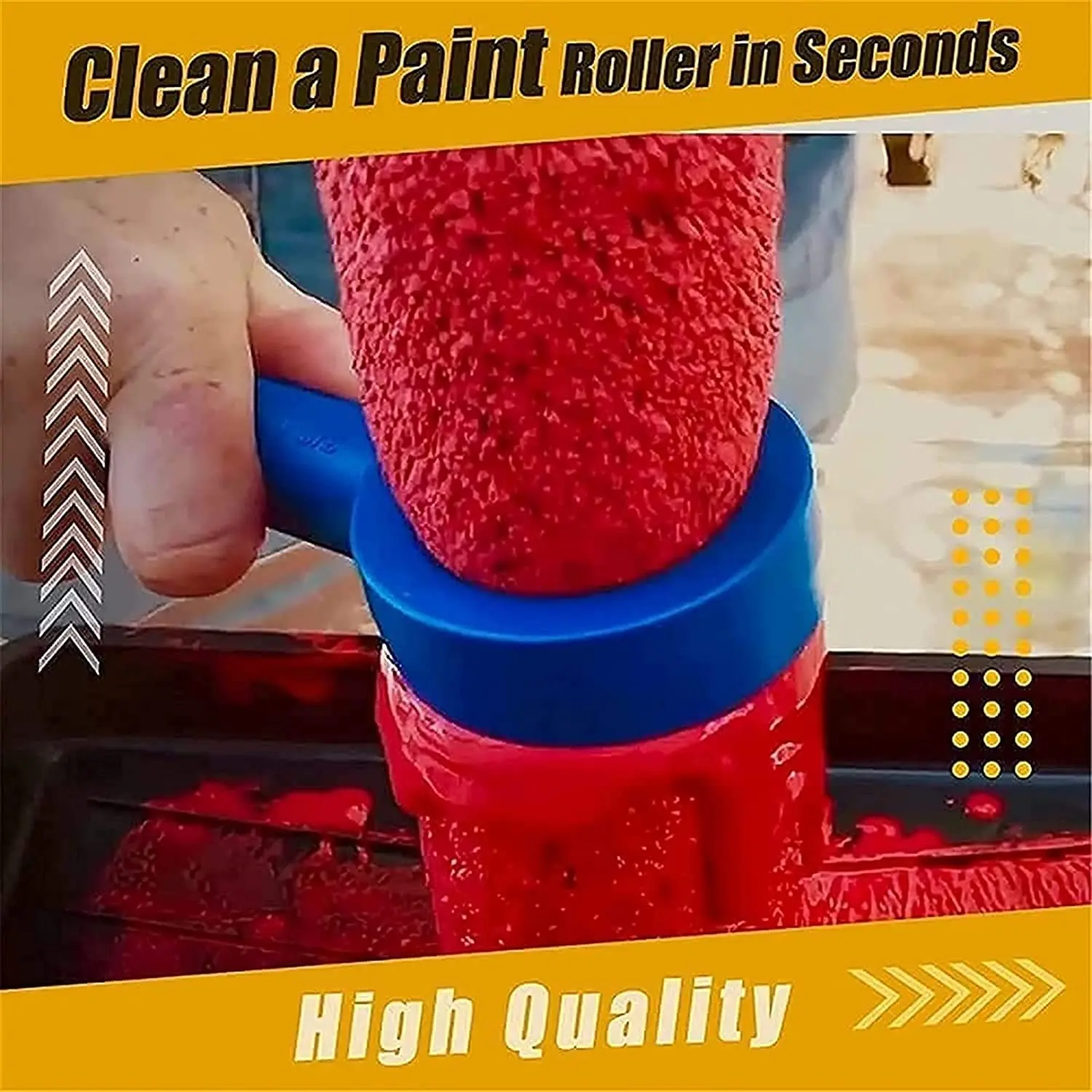 1PC Upgraded Paint Roller Cleaner Super Easy Clean Tools Saver Spinner Brush for Cleaning Sleeve 2022 New | Инструменты