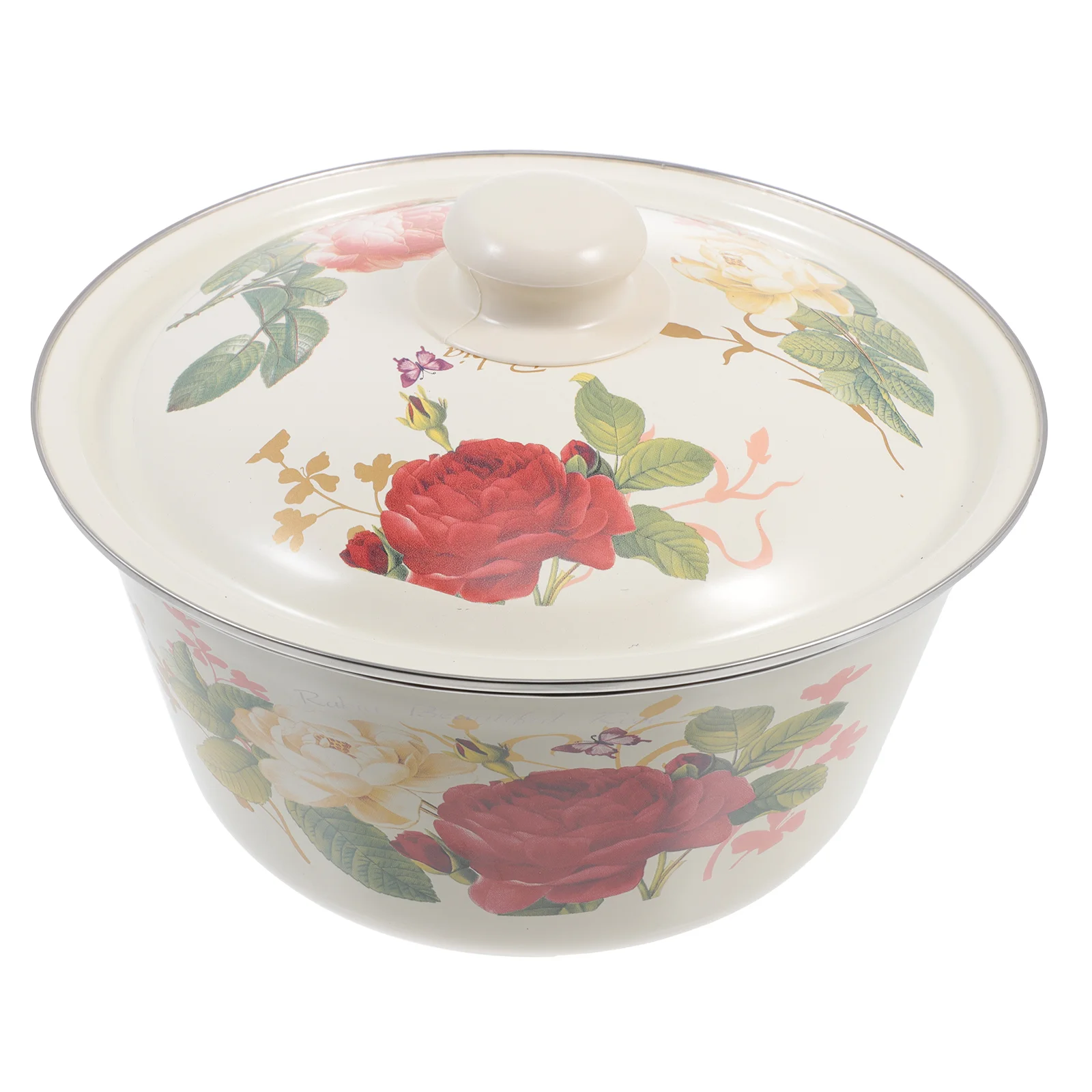 

Bowl Enamel Bowls Basin Vintage Soup Enamelware Salad Serving Mixing Washing Storage Noodle Pot Chinese Retro Fruit Prep Cereal