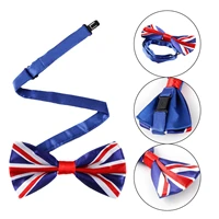 jubilee celebration bow tie adjustable union jack bow tie neck british flag bowtie britain bow tie union jack party supplies