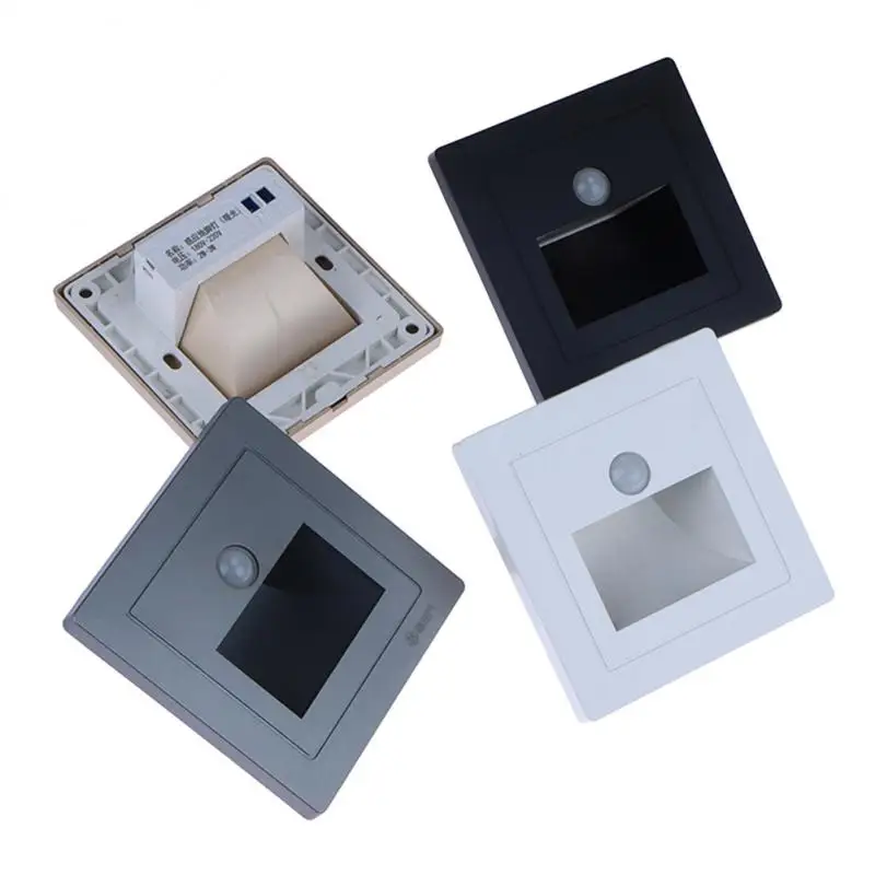 

Embedded Luz Led Impermeable Scan Outside Light Induction Footlight Escaleras Polychrome Headlamp Convenient Hand Movement