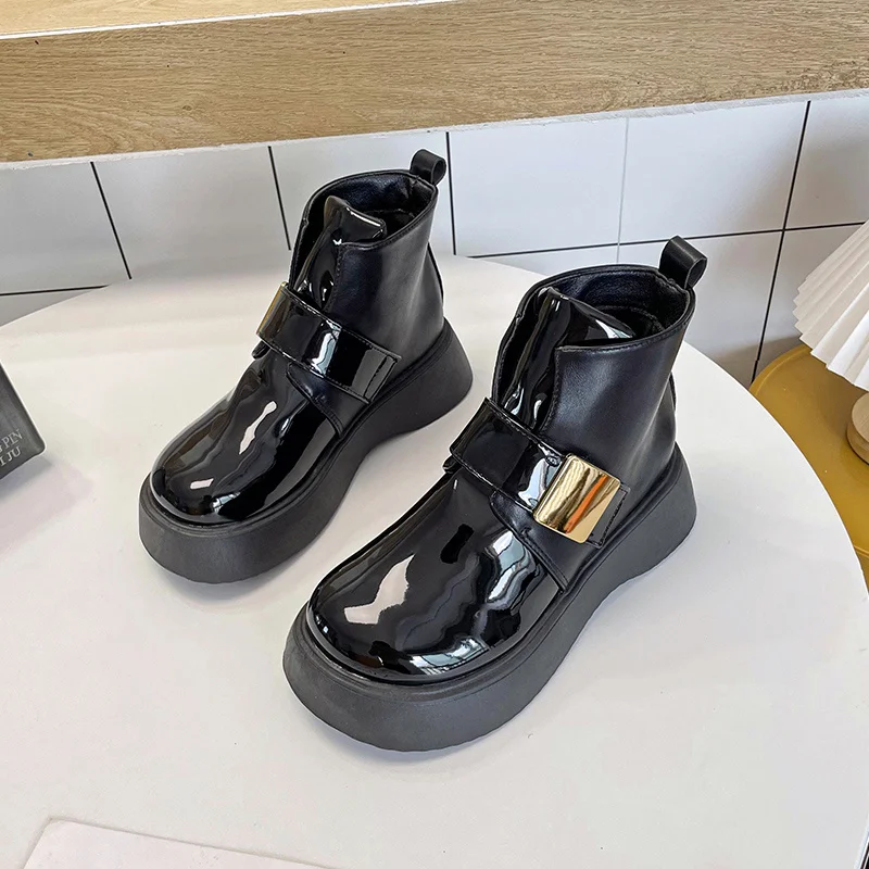 

2023 New Spring Autumn Jelly Thick Sole Water Proof Rain Boots Women Lace-up Non-slip Short Boots Fashion women boots Winter