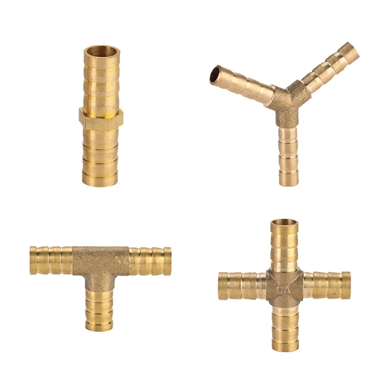 

2/3/4 Way Joint Splicer Tube Hose Tee Connector Union Brass Water Tube Fitting for Household Fuel Gas Liquid Air