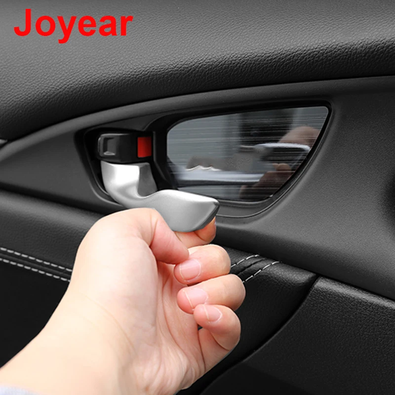 

For Honda Civic 10th 2017-2021 Inner Door Bowl Handle Stickers Switch Scratch-resistant Stainless Steel Protective Accessories