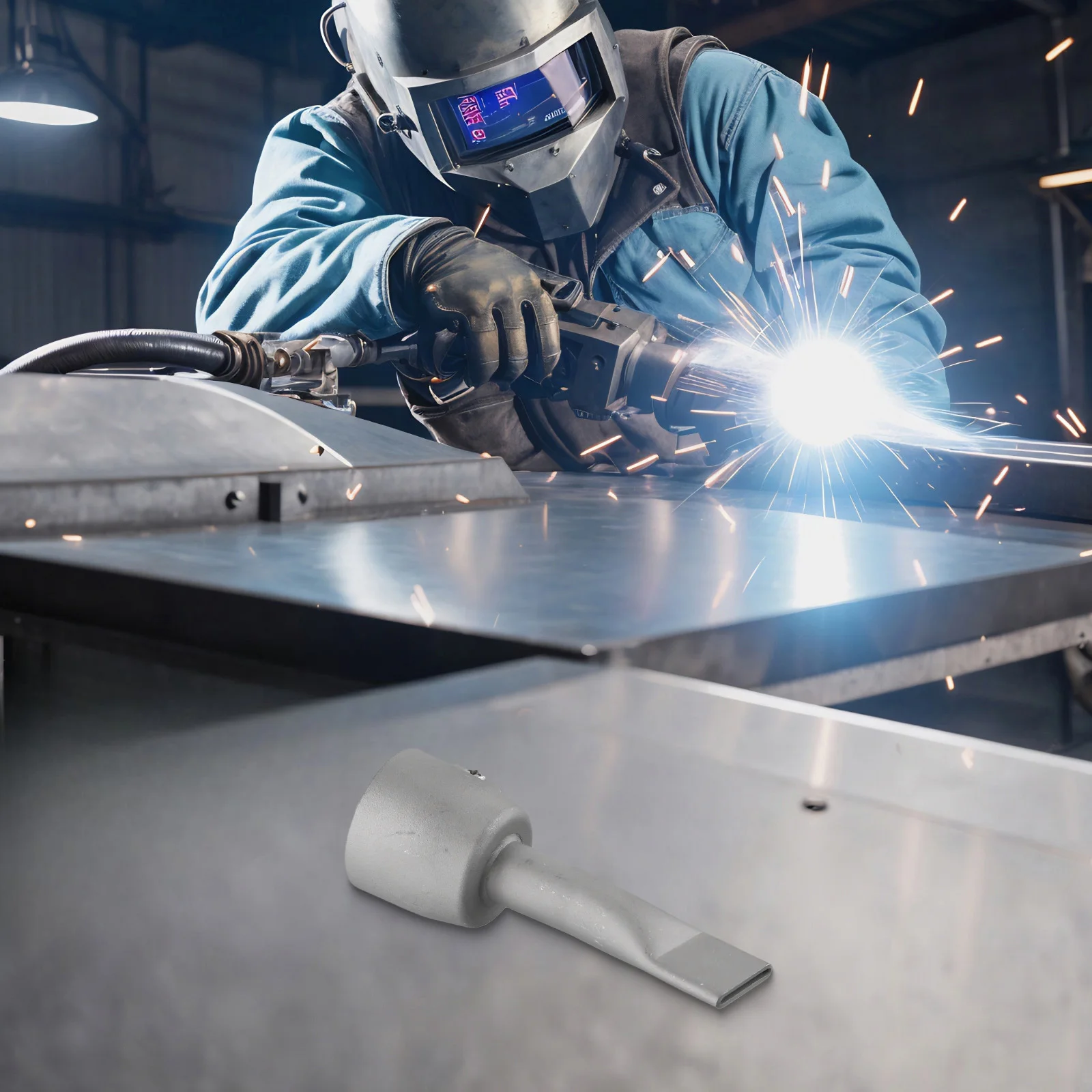 Широкоугольная сварочная насадка 20 мм с плоской щелей для горячего воздуха