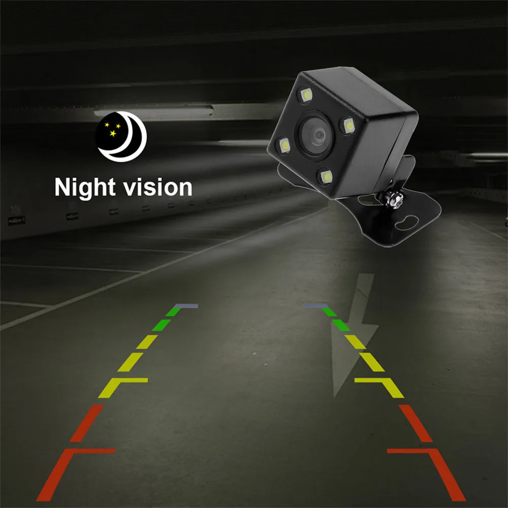 Автомобильная камера заднего вида 4 светодиодный CCD HD ночное видение