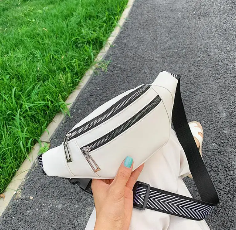 

2022 Women Shoulder Messenger Bag Solid Color Fashion Lady Chain Chest Bag