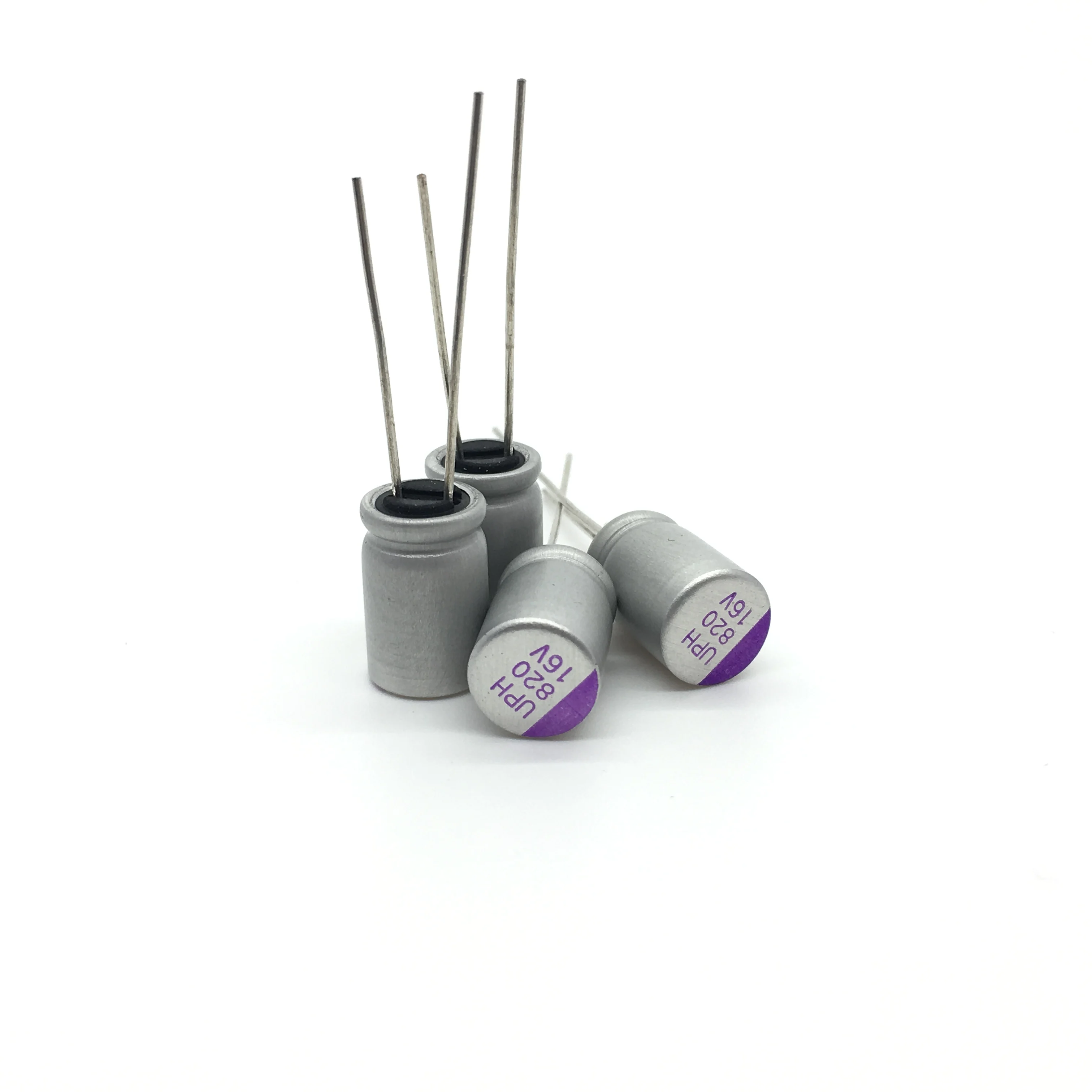 200pcs 16v820uf Conductive Polymer Aluminum Solid Electrolytic Capacitors Radial Type, High Voltage, Low ESR -55~+125 2,000hrs