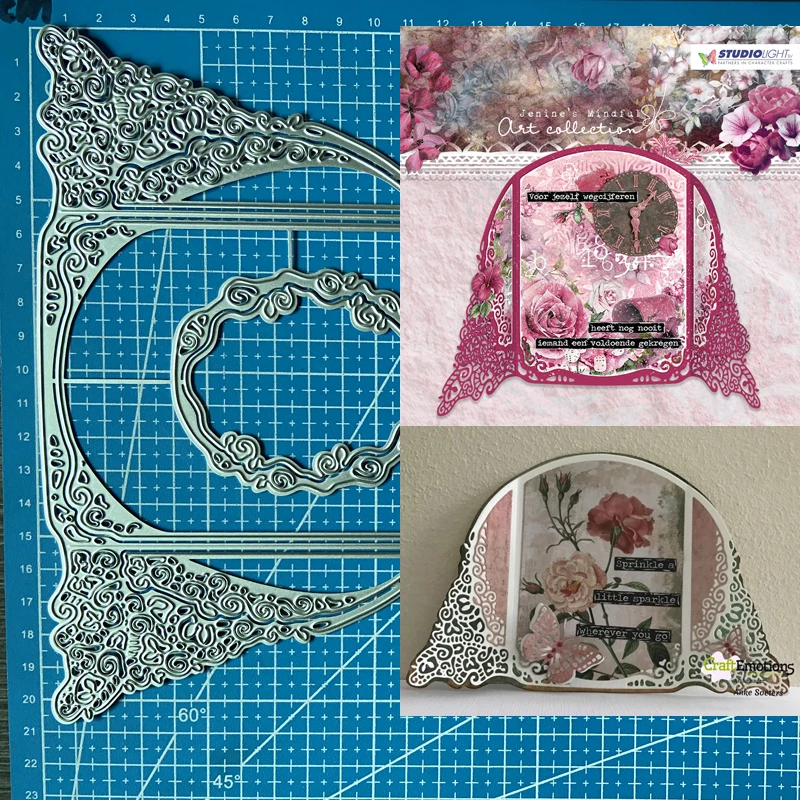 

Lucky Goddess Metal Cutting Dies Lace bracket Diy Scrapbooking Photo Album Decorative Embossing Paper Card Crafts