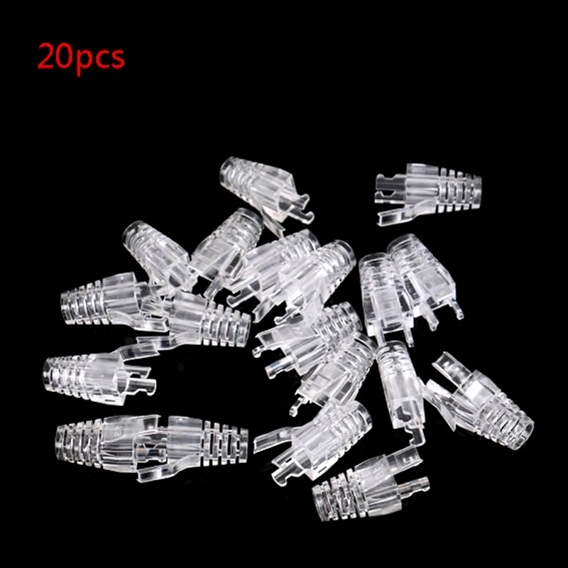 

20 шт., разноцветные разъемы для кабеля Ethernet RJ45 CAT6