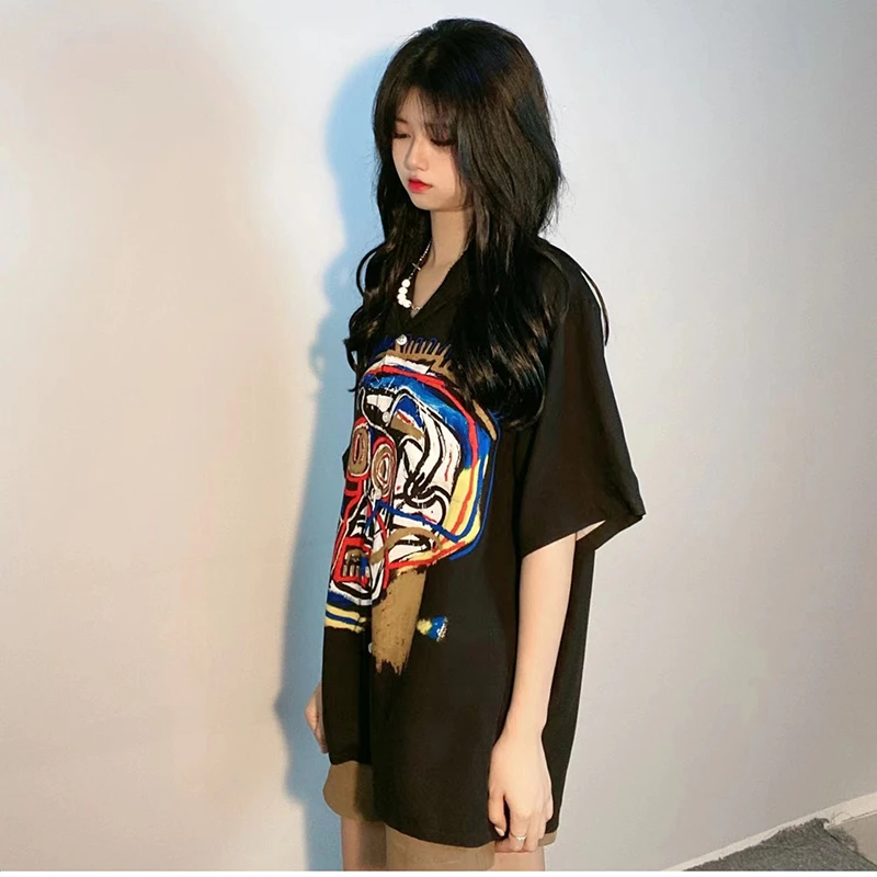 WACKO MARIA Hawaii Shirt Black Oversized Graffiti Printing Men Women 1:1 WACKO MARIA Short Sleeve Shirts