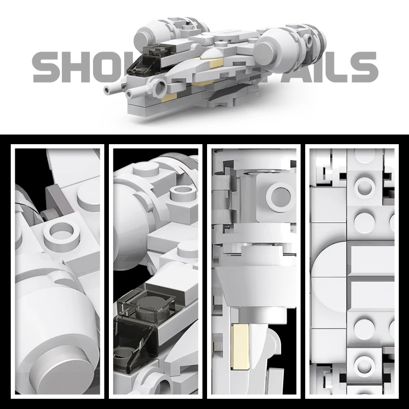 Строительные блоки MOC Mini Micro для бритвы крест серия Звездные войны идея сделай сам