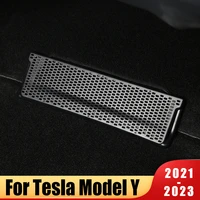 2x car styling rear seat air condition duct outlet cover protector case for tesla model y 2021 2022 2023 interior accessories