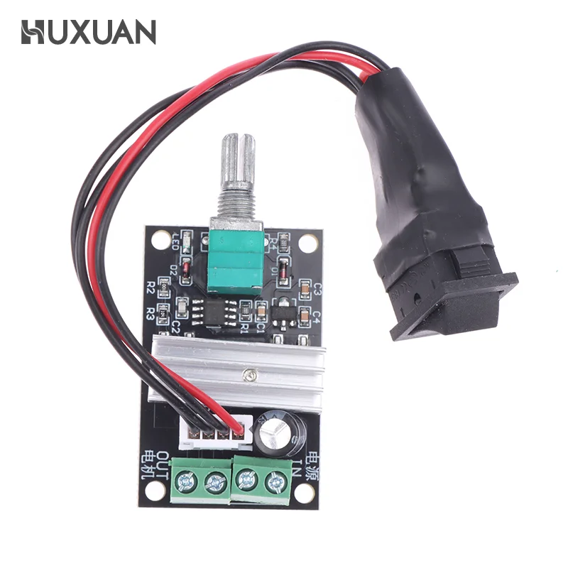 Контроллер скорости двигателя 6 в 12 В 24 28 3 А ШИМ с регулируемой скоростью