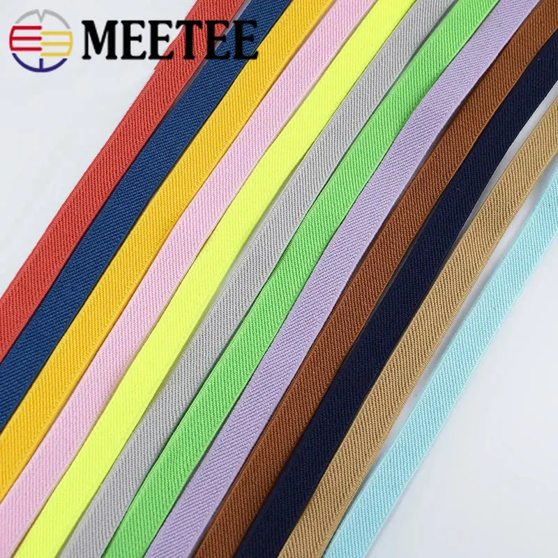 

5/10Meter 10mm Webbing Strap Nylon Elastic Band Underwear Straps Decorative Rope Rubber Band Garment Sewing Supplies Accessories