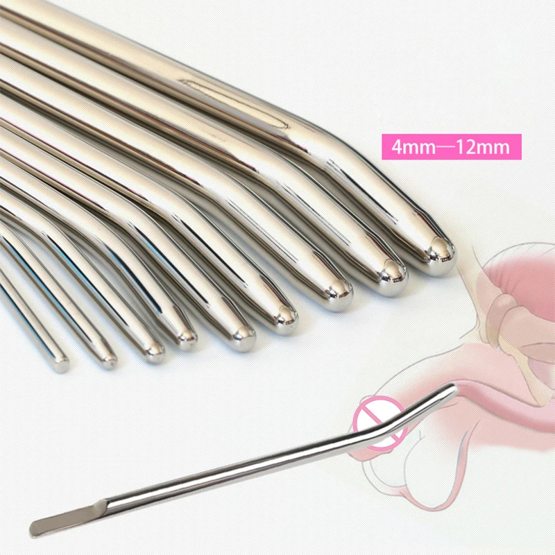 Катетер уретральный из нержавеющей стали для мужской мастурбации металлическая