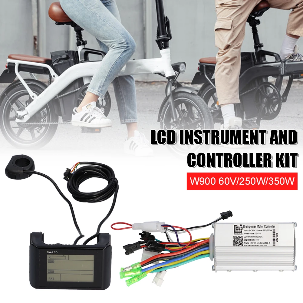 

60V 250W/350W Electric Bicycle Controller Brushless with LCD Display Waterproof Electric Scooter E-Bike Motor Controller