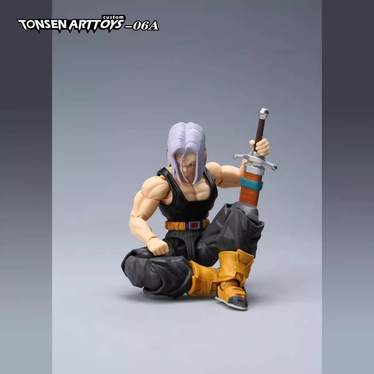 Аниме Dragon Ball Рисунок Tonsenarttoys Стволы Длинные волосы Battle Damage Edition Super Saiyan Trunks S.H.F