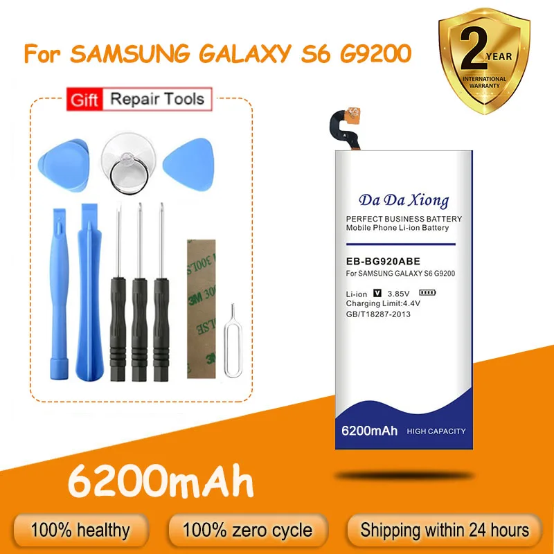 

Аккумулятор EB-BG920ABE для GALAXY S6 G920 G9208 EB-BG925ABE Samsung Edge G9250 G925S EB-BG928A G928T G928V G928S