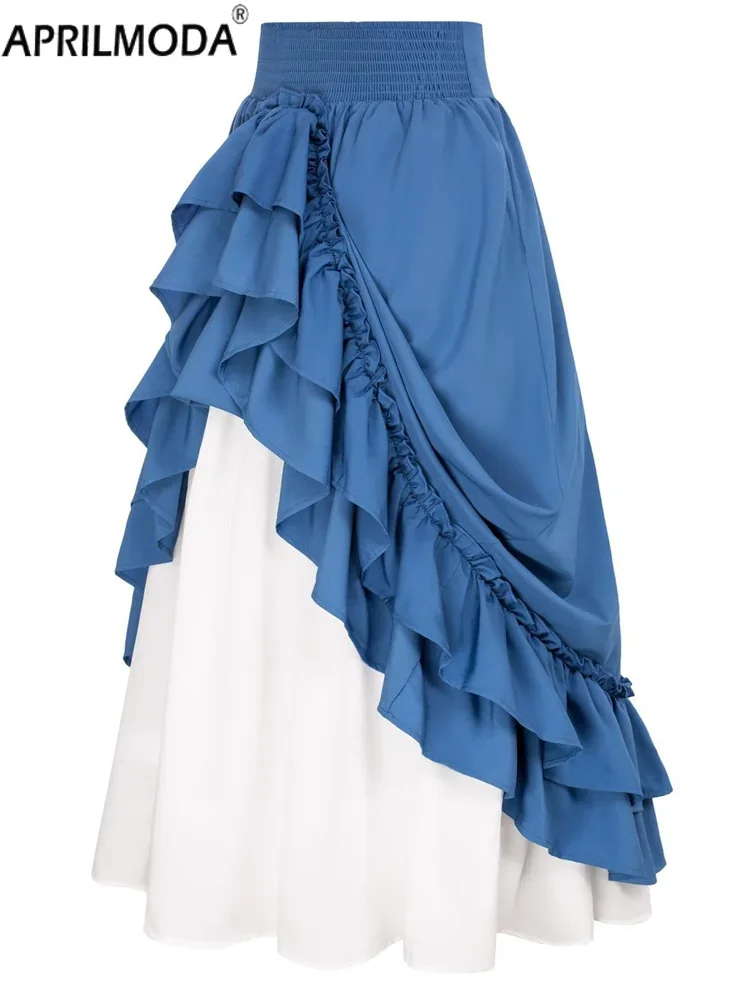 Многослойная юбка трапециевидной формы с высокой талией цвет в ассортименте