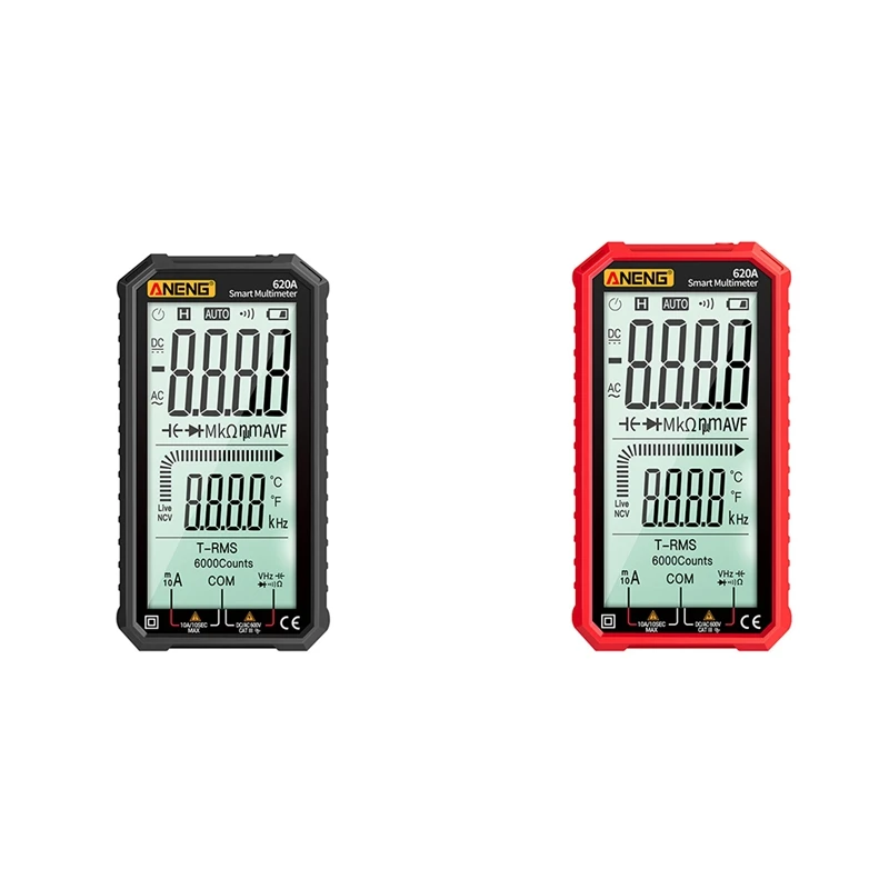 

ANENG 620A цифровые фототехники 6000 отсчетов True RMS автоматический Электрический измеритель емкости Сопротивление Температуре