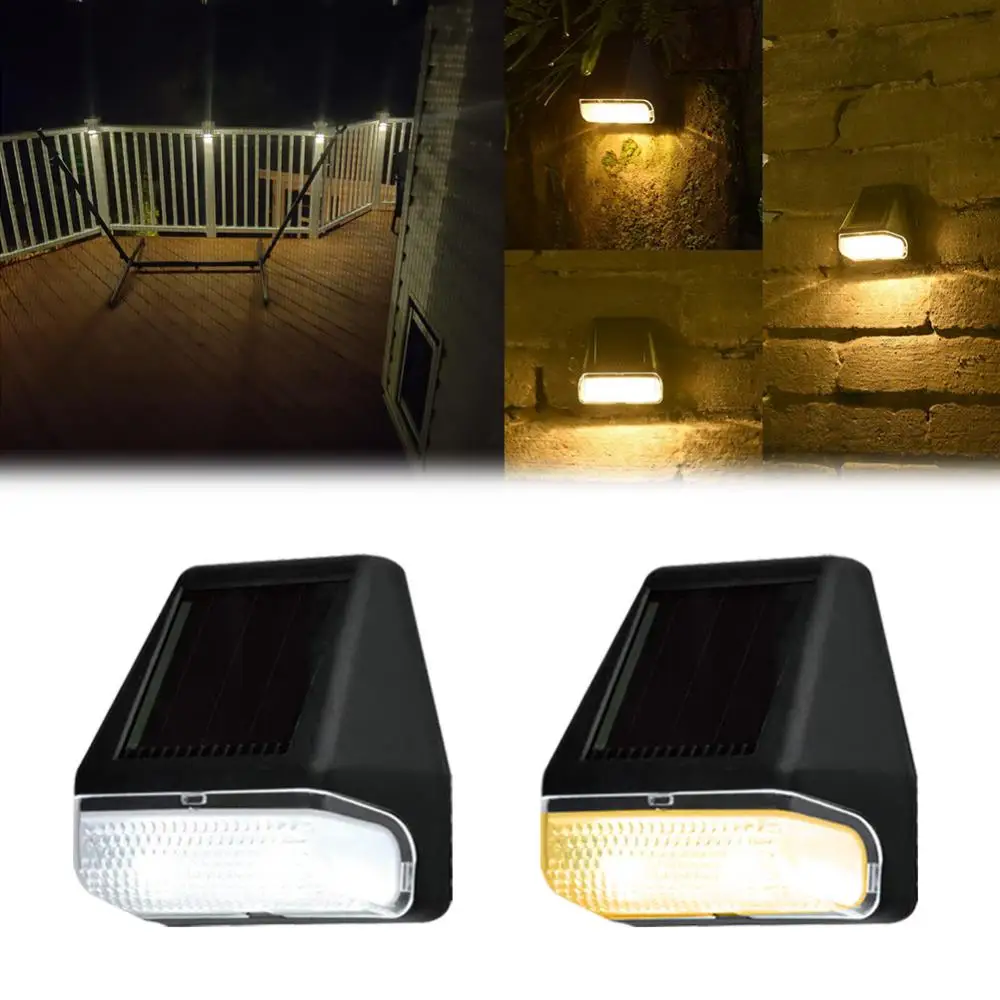 

Solar Wall Light Outdoor Waterproof IP65 Garden Decoration Step Light Fence Fence LED Wall Light Staircase Street Night Light