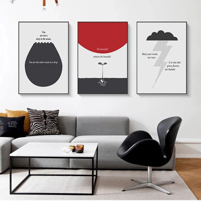 Печать на холсте LINLAN Amity современный стиль набор из 1 штуки