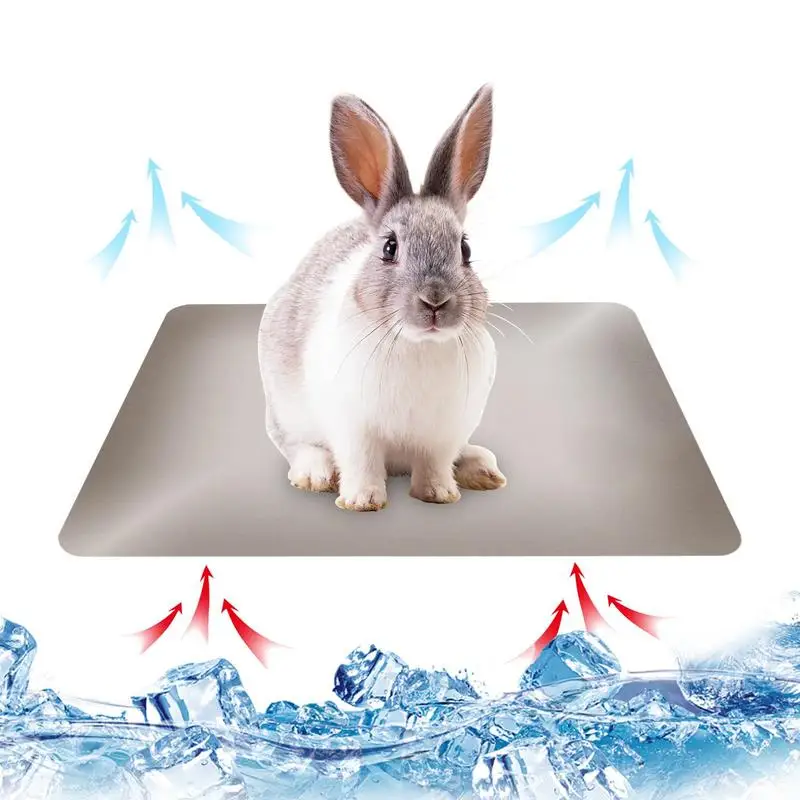 

Small Animals Cooling Pad Self-Cooling Aluminum Summer Pet Mat with Cool Plates Sleeping Ice Bed for Pet Rabbit Sleep Mat