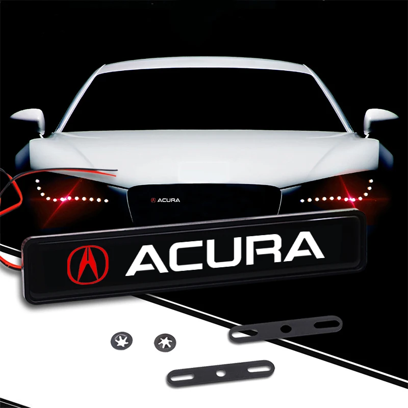 

1pc New Car Front Grille Emblem LED Decorative Grill Light Car Goods For Acura Integra TL TLX ILX RL NSX ZDX MDX RDX TSX RSX RLX