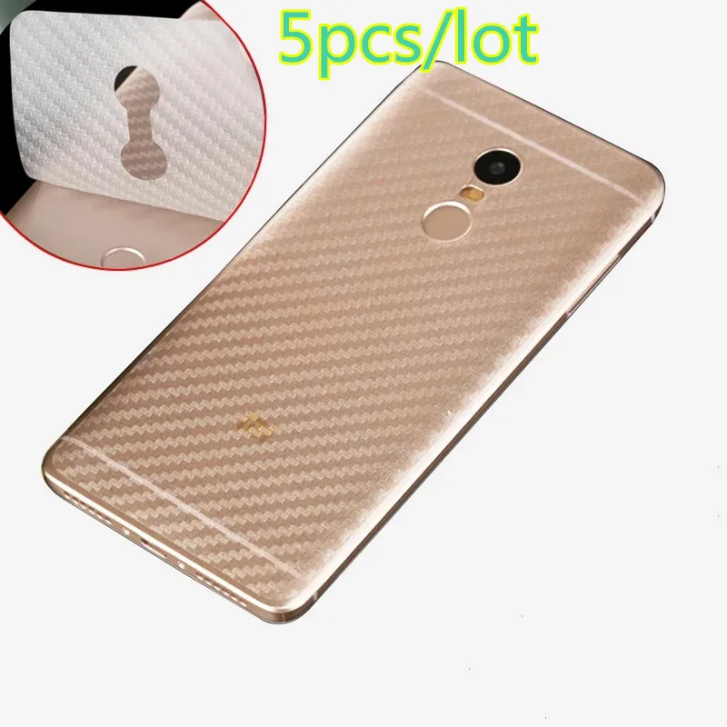 

5PCS Carbon Fiber Back Film For Xiaomi Redmi Note 9 8 7 6 5 4 Screen Protector Anti-Scratch For Redmi 5 plus 4A Pro Back Film