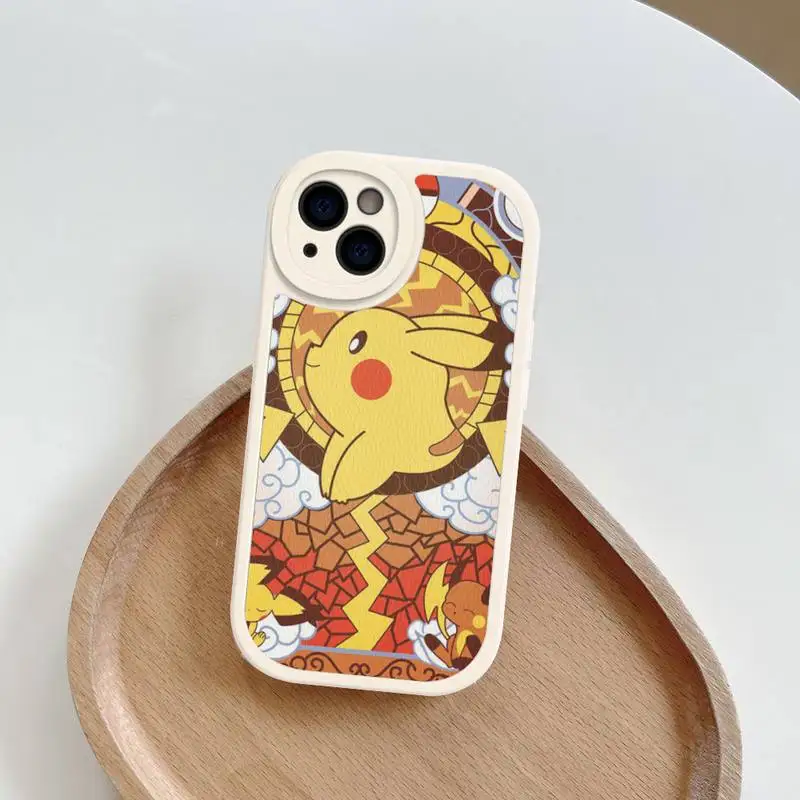 P-Poke-monS P-Pika-chuS Phone Case Hard Leather For iPhone 14 13 12 Mini 11 14 Pro Max Xs X Xr 7 8 Plus