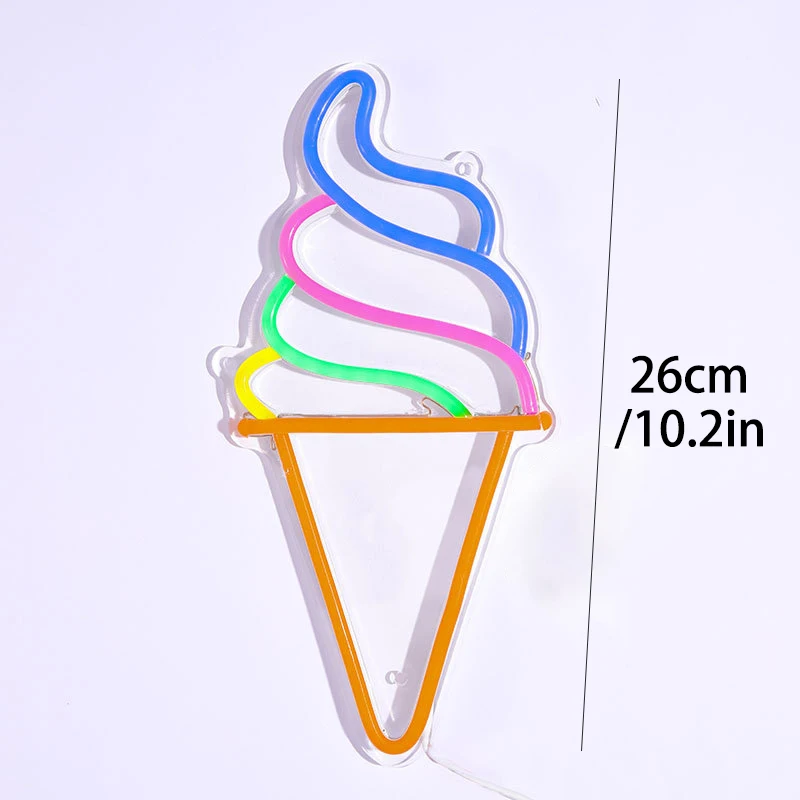 New Fashion Led Neon Ice Cream Beer Cloud Butterfly Lights Festival Valentine's Day Table Light Christmas Modeling Lights Decor images - 6