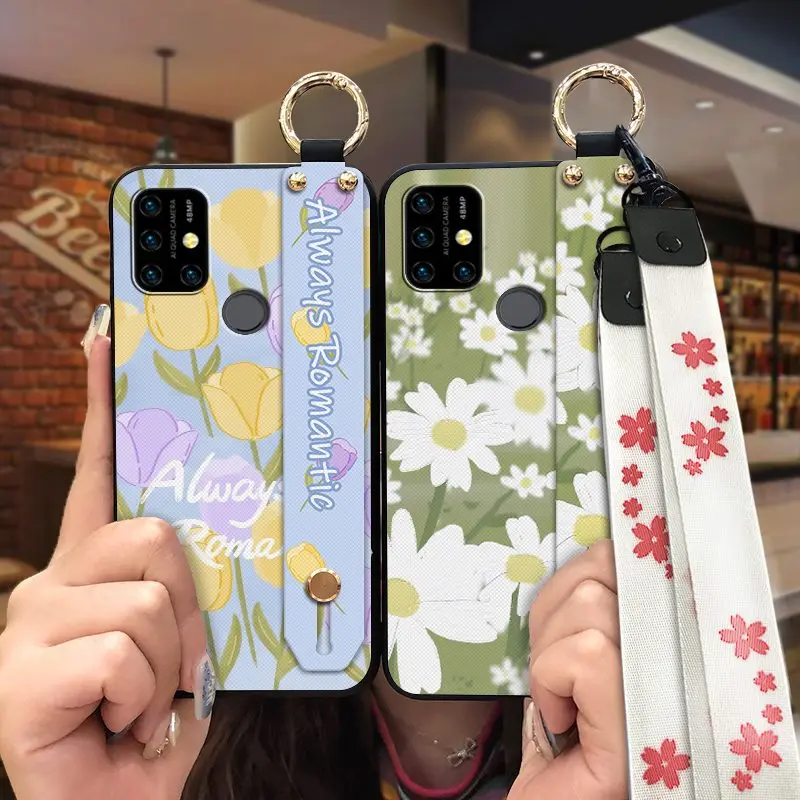 new arrival back cover phone case for umidigi power 3 original lanyard dirt resistant sunflower free global shipping