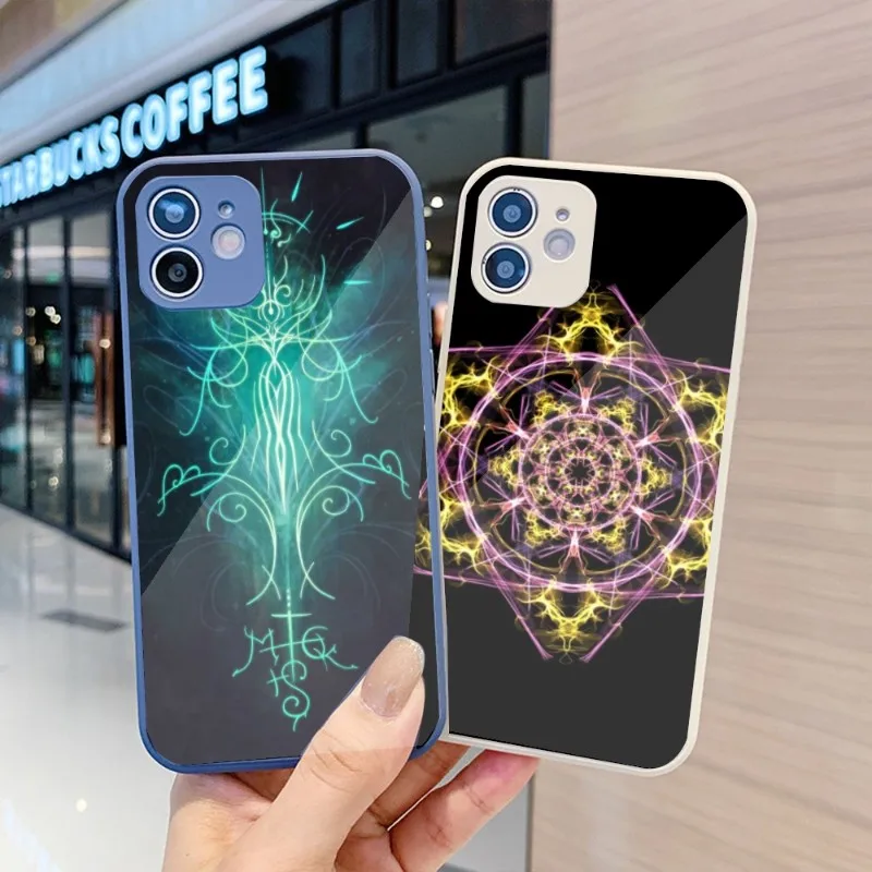 Чехол для телефона Witchcraft для IPhone 14 13 12 11 Pro Max X XR XS 8 7 Plus, цветной чехол из жидкого стекла Чехол для телефона Witchcraft для IPhone 14 13 12 11 Pro Max X XR XS 8 7 Plus, цветной чехол из жидкого стекла