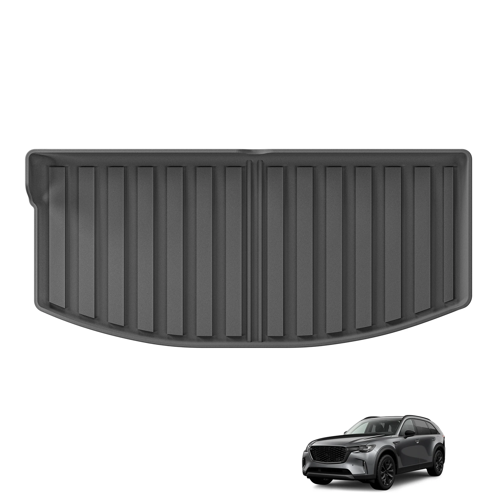 Фото LUCKEASY для Mazda CX-90 CX90 PHEV 6/7 мест 2024 2025 TPE коврики для багажника защита водонепроницаемые всепогодные аксессуары №2