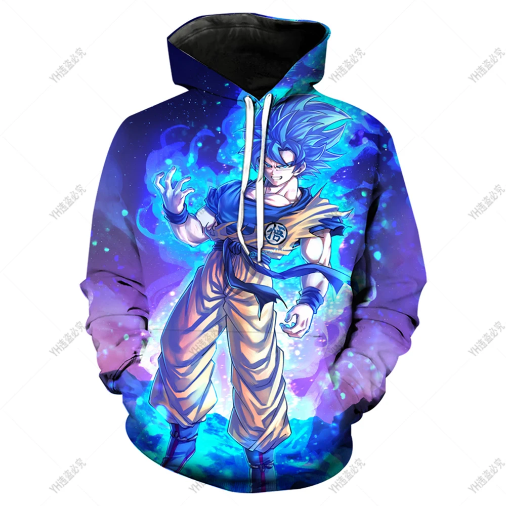Новая толстовка с капюшоном Dragon-Ball Z, повседневная детская модная толстовка, уличная одежда с 3D принтом, крутой Повседневный Топ с дракониче... (art.: 3920bf9fe80ae) - 3920bf9fe80ae