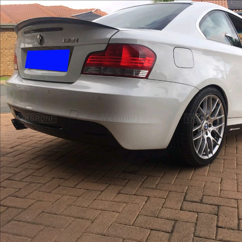 Глянцевый черный и карбоновый задний спойлер из АБС-пластика автомобильное